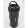 07_17 Oz. Laser Engraved Travel Coffee Tumblers With Handle - Stainless Steel