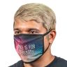 Black Trim Fabric Face Masks - Sublimated Demo - Dye-sublimation
