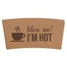 Custom Premium Embossed Natural Kraft Cup Sleeves - Paper Cup Sleeves