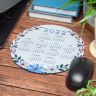 01Full Color 2022 Calendar Circle Mouse Pads - Imprint Mouse Pads