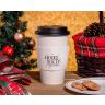 0001Custom Premium Embossed White Cup Sleeves - Paper Cup Sleeves