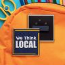 3 Inch Square Wearable Clothing Magnet Buttons - Magnet
