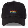 Custom LGBTQ Pride Embroidered Structured Baseball Hats - Mesh