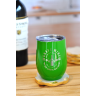 001_12 Oz. Laser Engraved Stainless Steel Wine Tumblers - Tumbler