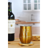 001_12 Oz. Laser Engraved Stainless Steel Wine Tumblers - Travel Mugs
