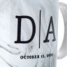 11oz Marble Coffee Mugs - Grey Details - Coffee Mug