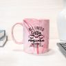 11oz Marble Coffee Mugs - Pink - Mug