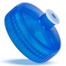 20 Oz Translucent Sports Water Bottles - Translucent Blue Lid - Bike Water Bottles