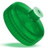 20 Oz Translucent Sports Water Bottles - Translucent Green Lid - Bike