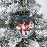 Full Color Ceramic Christmas Ornament - Ornaments