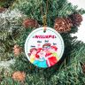 Full Color Ceramic Christmas Ornament - Holiday Ornaments