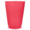 Blank 16oz Frosted Stadium Cups - Frosted Red - 
