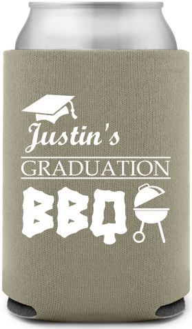 Customized Graduation BBQ Party Full Color Can Coolers