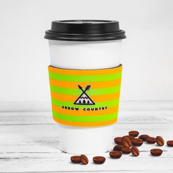 Fluorescent Neon Foam Collapsible Coffee Wraps