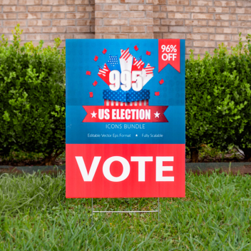 Custom 24" x 18" Vertical Yard Signs
