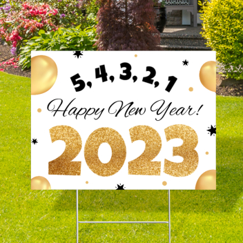 New Year Countdown 2023 Yard Signs