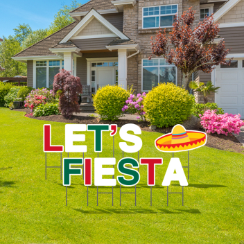 Pre-Packaged Let’s Fiesta Yard Letters