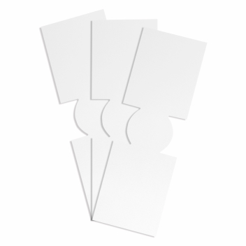 Unsewn White Slim Coolies for Sublimation Printing - Pack of 10pcs