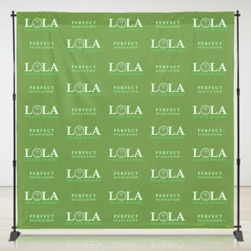 8ft x 8ft Step & Repeat Fabric Banner