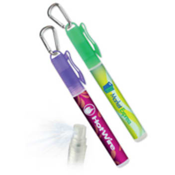 Clip Cap Hand Sanitizing Sprayer with Carabiner