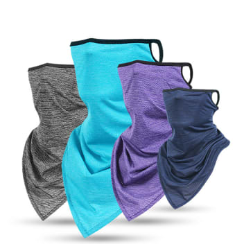 Ear Hanging Ice Silk Face Covering Neck Gaiters