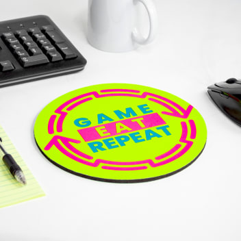 Fluorescent Neon Custom Printed Round Mouse Pads