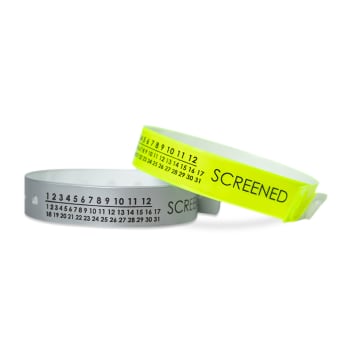 Custom Medical Screened Calendar Vinyl Wristbands