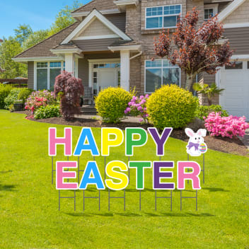 Pre-Packaged Happy Easter Yard Letters