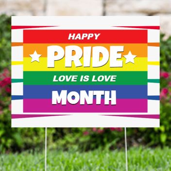 Custom LGBTQ Pride Yard Signs
