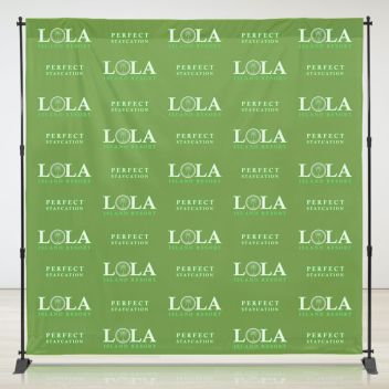 8ft x 8ft Step & Repeat Fabric Banner