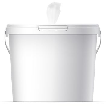 Antibacterial Wet Wipes Bucket - 400 Count