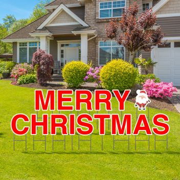 Pre-Packaged Merry Christmas Yard Letters