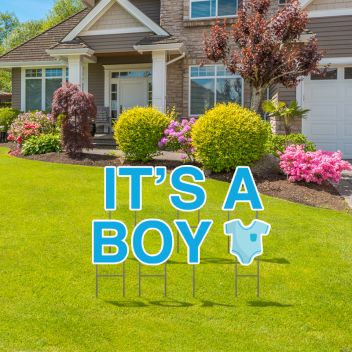 Pre-Packaged It's A Boy Yard Letters