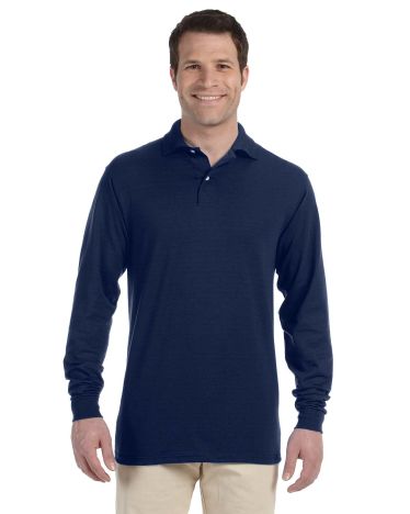 Jerzees 5.6 Oz., 50/50 Long-Sleeve Jersey Polo With SpotShield&amp;t