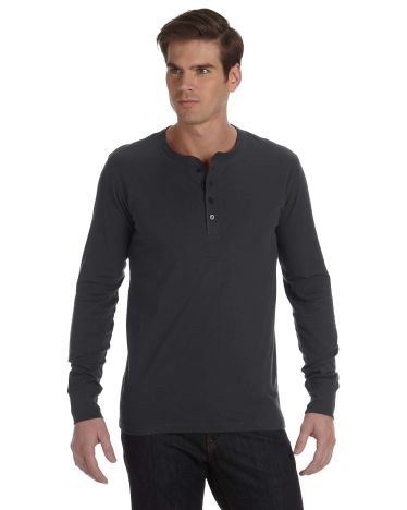Bella Mens Jersey Long-Sleeve Henley