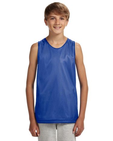 A4 Youth Reversible Mesh Tank Top