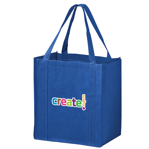12 X 8 X 13 Inch Full Color Recession Buster Non-Woven Grocery Totes