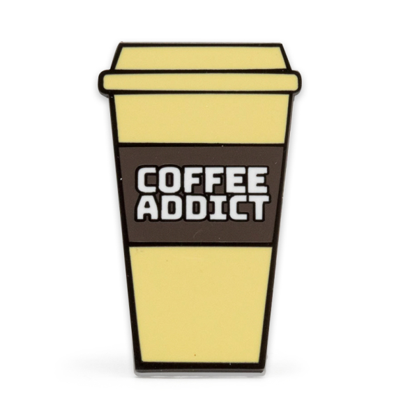 Coffee Addict Stock Lapel Pins