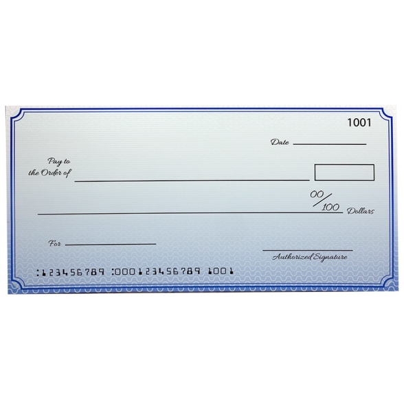 Custom Premium Big Checks 18 X 36 Inch