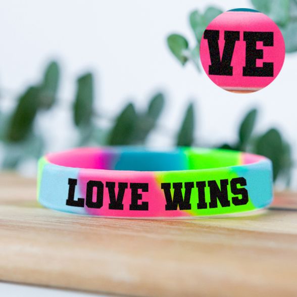 Custom LGBTQ Pride Printed Wristbands
