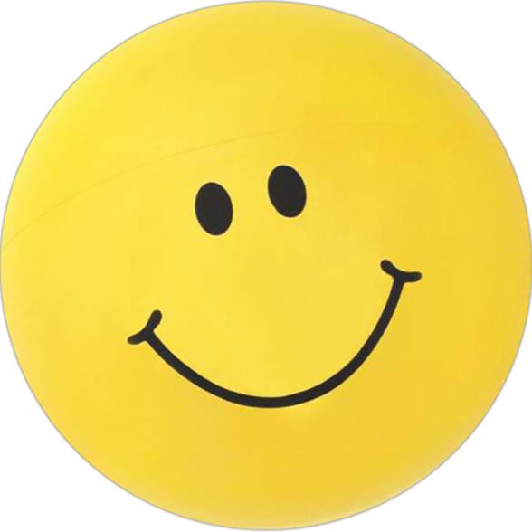Inflatable Smiley Face Beach Ball - 16&quot;