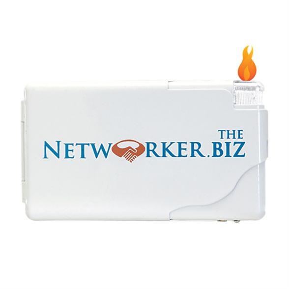 Cigarette Wallet Case Business Card Holder With Lighter