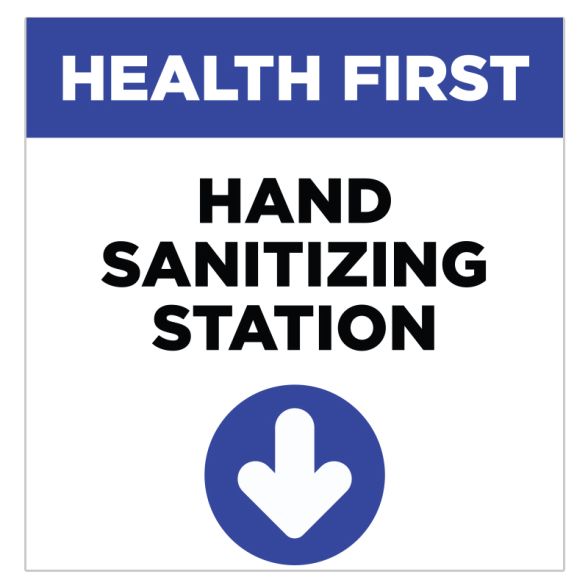 Hand Sanitizing Station Stickers