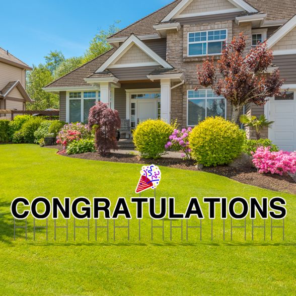Pre-Packaged Congratulations Yard Letters