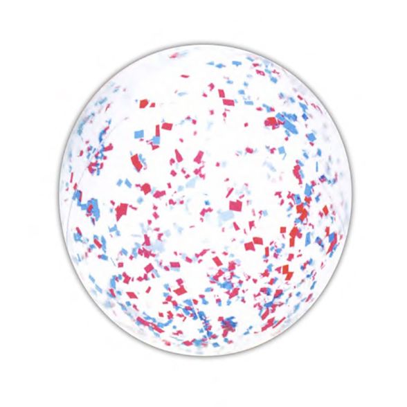 16&quot; Inflatable Patriotic Glitter Beach Ball