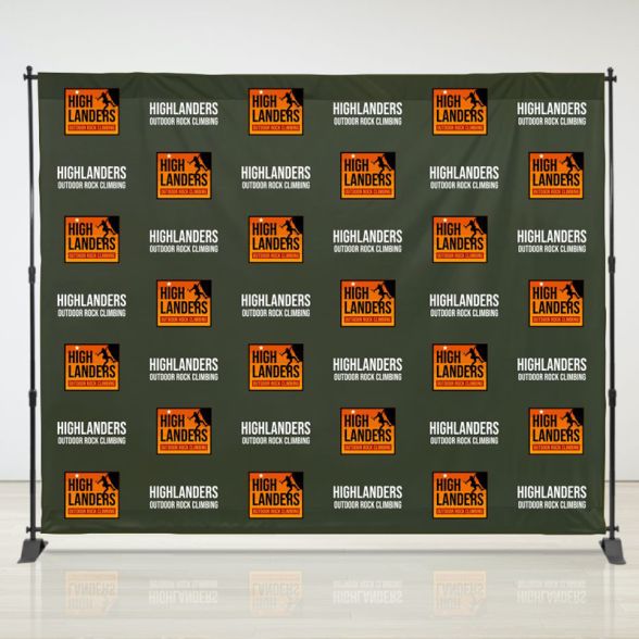 8ft X 10ft Step &amp; Repeat Fabric Banner