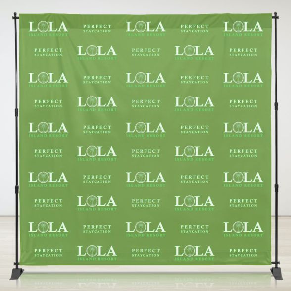8ft X 8ft Step &amp; Repeat Fabric Banner