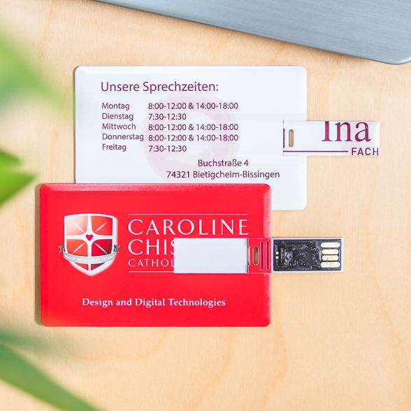 Custom Business Card Flip USB Flash Drives