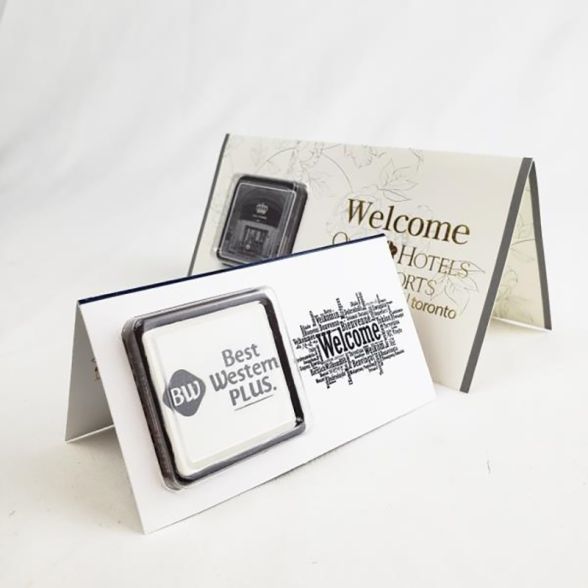 Custom Chocolate Clipped Greeting Cards