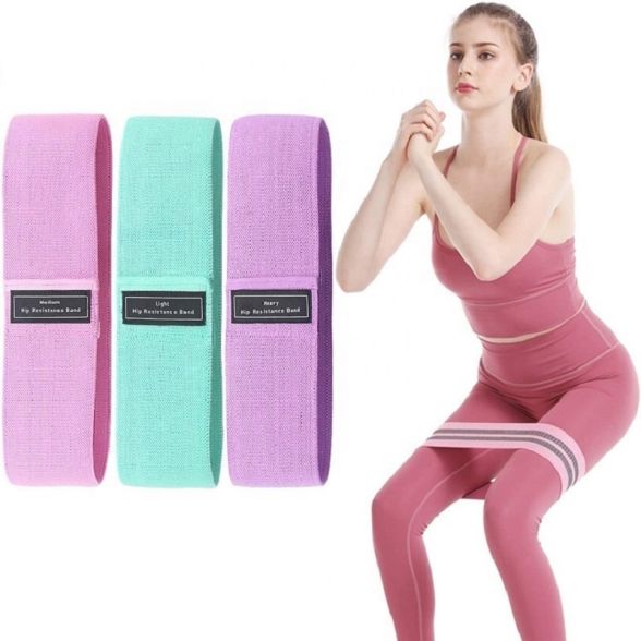 Custom Stretch Resistance Exercise Bands (Set Of 3)